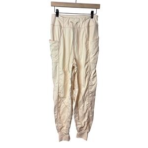 Free People FP Movement Way Home Joggers Cream Ivory High Rise Pants Small